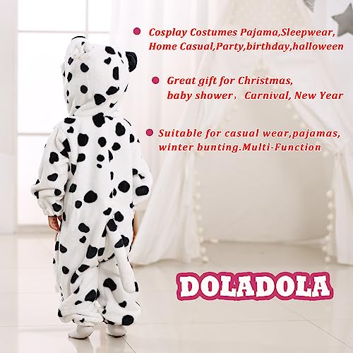 Snow Leopard Hooded Romper Jumpsuit for Toddlers