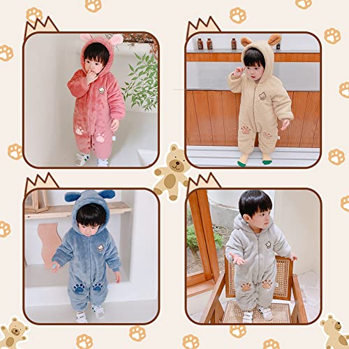 Fairy Baby Infant Hooded Snowsuit Pink 6-9 Months