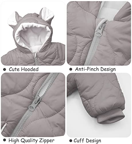 SEAUR - Hooded Winter Snowsuit for Baby Boys and Girls