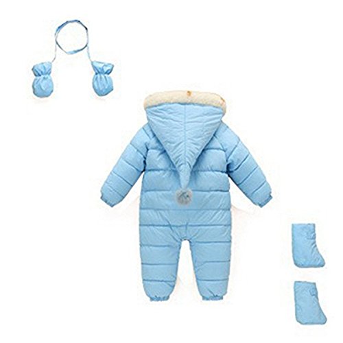 Unisex Puffer Jacket Jumpsuit Snowsuit for Toddlers