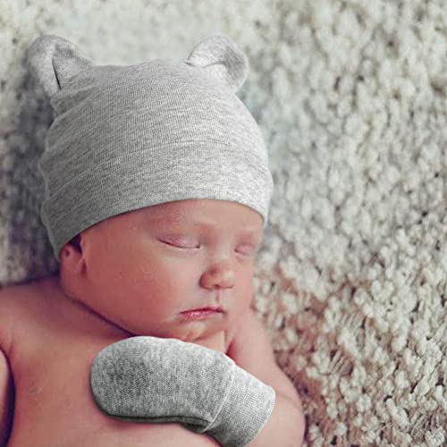 DRESHOW Baby Girl Beanie and Gloves Set