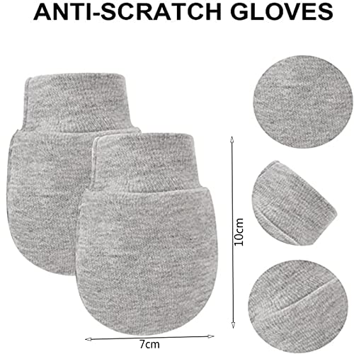 Soft Anti-Scratch Baby Mittens for Newborn Boys Girls