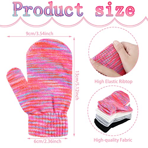 Toddler Knitted Mittens - Winter Warm Full Finger