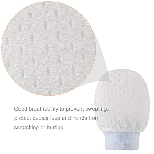 Hifot Baby Mittens Set, Adjustable Soft Cotton Gloves