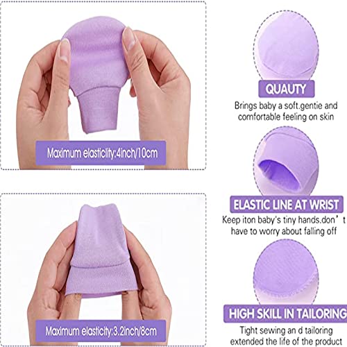 Soft Anti-Scratch Baby Mittens for Newborn Boys Girls