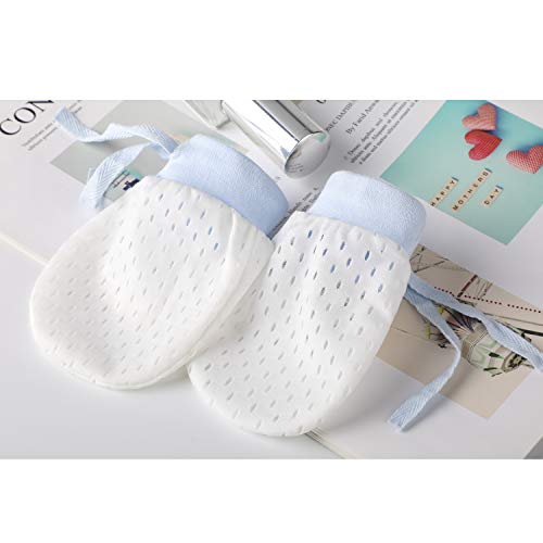 Hifot Baby Mittens Set, Adjustable Soft Cotton Gloves
