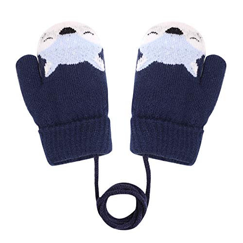 Cute Fox Winter Mittens for Boys and Girls, Age 1-3