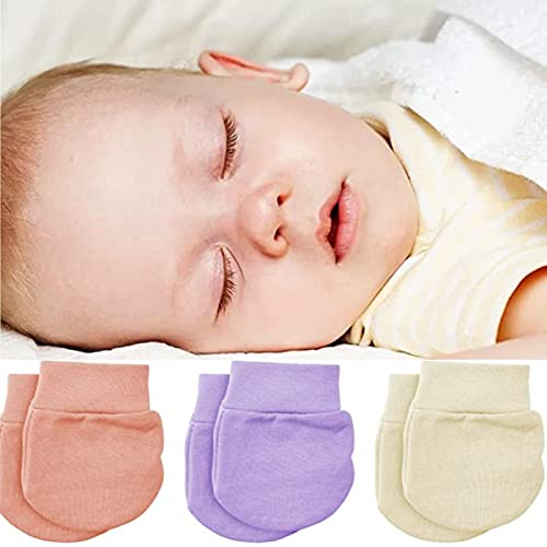 Soft Anti-Scratch Baby Mittens for Newborn Boys Girls