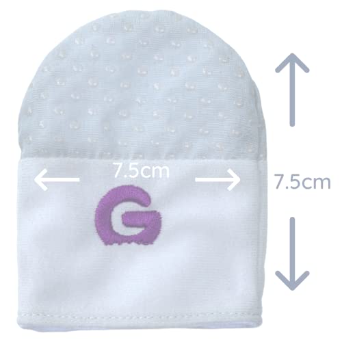 Adjustable Gummee Baby Scratch Mittens in Grey