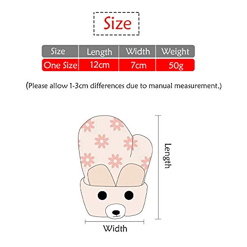 AIDIER Knitted Winter Mittens with Fleece for Babies