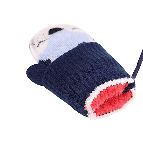 Cute Fox Winter Mittens for Boys and Girls, Age 1-3