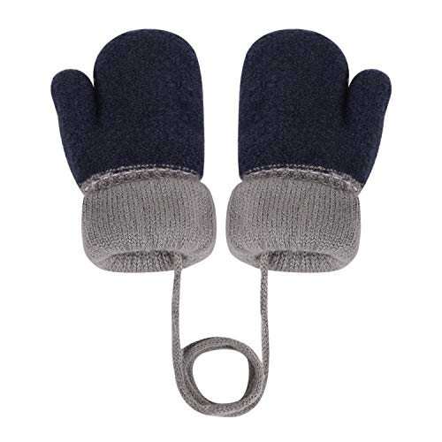 Winter Warm Knit Bear Gloves for Babies