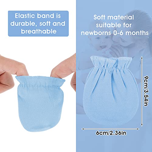 9 Pairs Cotton Baby Mittens for Newborn Boys/Girls
