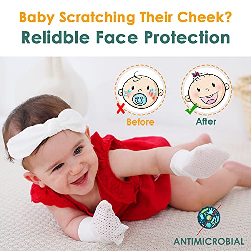 6 Pairs Baby Anti-Scratch Mittens for Boys/Girls