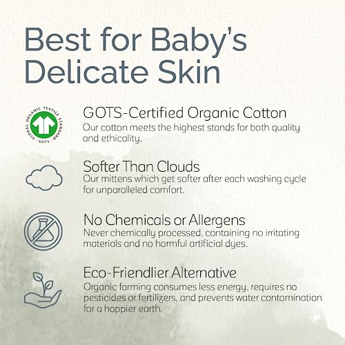 Newborn Baby Hand Mittens 0-6 Months 4-Pack