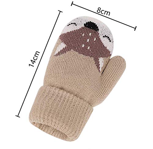 AIDIER Winter Knitted Mittens for Baby Boys Girls