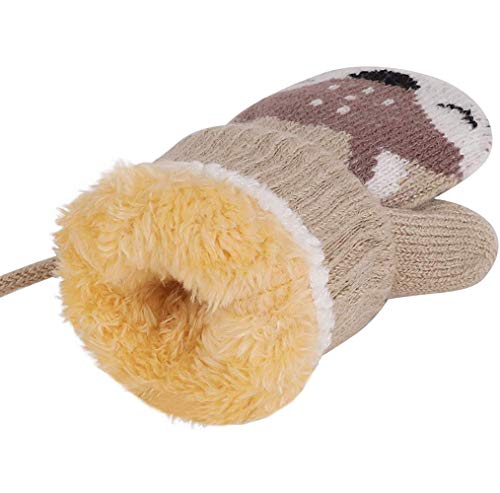 AIDIER Winter Knitted Mittens for Baby Boys Girls