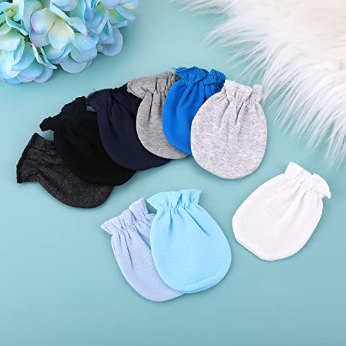 9 Pairs Cotton Baby Mittens for Newborn Boys/Girls