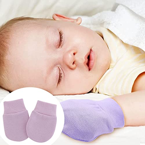 Soft Cotton Baby Gloves and Mittens, 6 Pairs