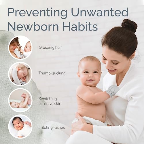 Newborn Baby Hand Mittens 0-6 Months 4-Pack