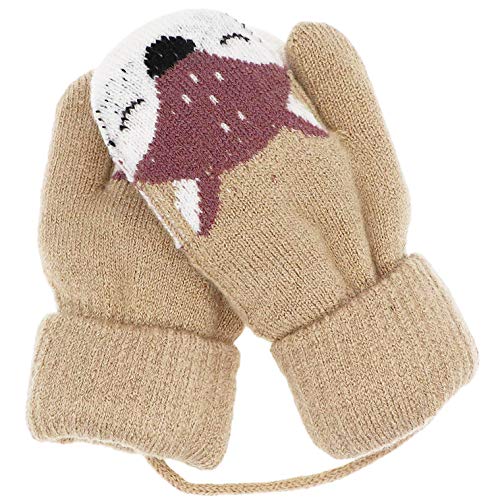AIDIER Winter Knitted Mittens for Baby Boys Girls