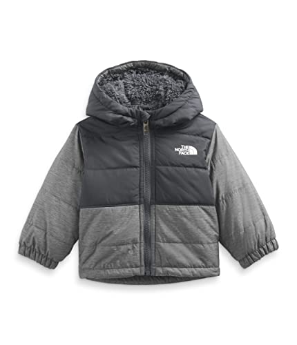 THE NORTH FACE Baby Reversible Hooded Jacket, Grey, 12-18 Months