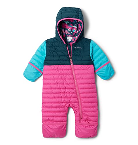 Columbia Reversible Bunting, Pink Ice/Night Wave/Geyser, 0/3