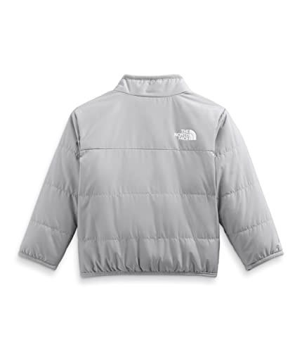 North Face Reversible Mossbud Jacket, Meld Grey, 3-6 Months
