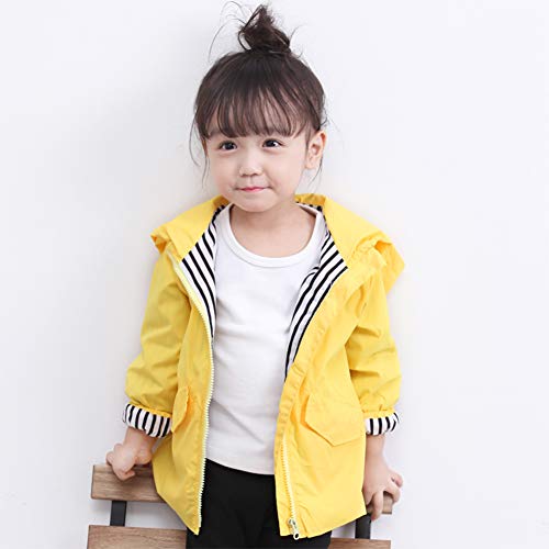 Miyanuby Cartoon Hoodie Raincoat for Toddler Boys and Girls