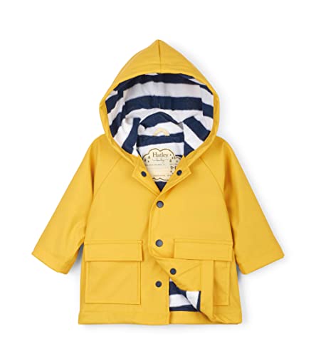 Hatley Baby Boys' Printed Raincoat, Yellow, (9-12 Months)