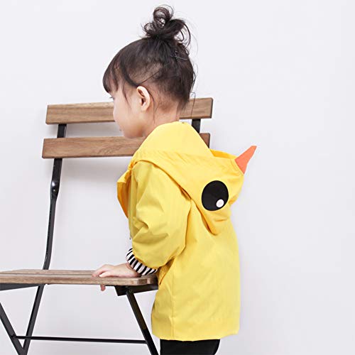 Miyanuby Cartoon Hoodie Raincoat for Toddler Boys and Girls