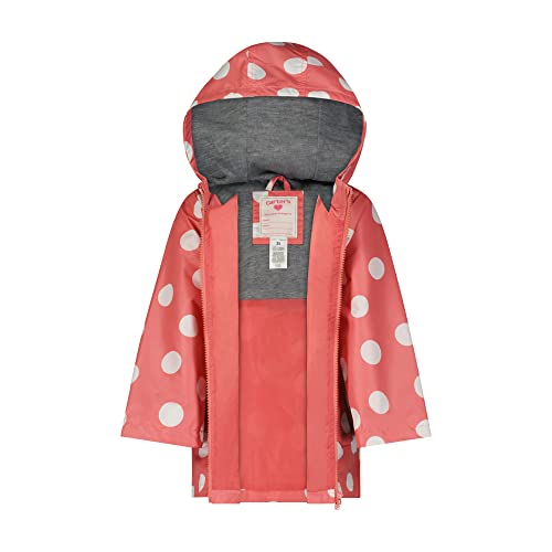Carter's Pink Rain Jacket for Baby Girls, 12M