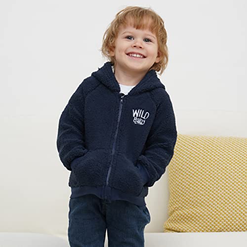 Cartoon Fleece Hooded Jacket for Newborns 3-6M