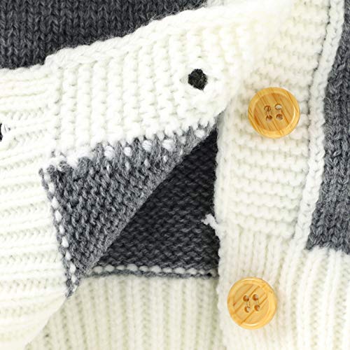 NORTH EDGE Baby Hooded Sweater Jacket Gray