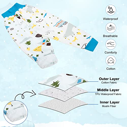 MOEMOE BABY Waterproof Diaper Skirt, 2 Packs Blue