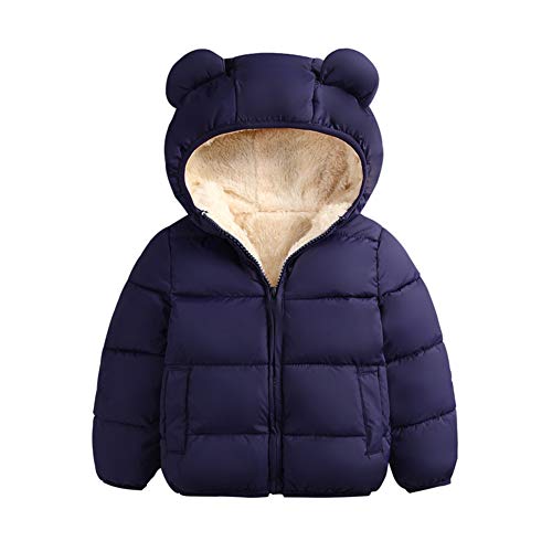 Blue Puffer Jacket with Hood for Infants/Toddlers