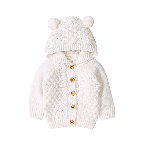 Amaone Baby Cardigan Jacket in Beige, 3-6 Months