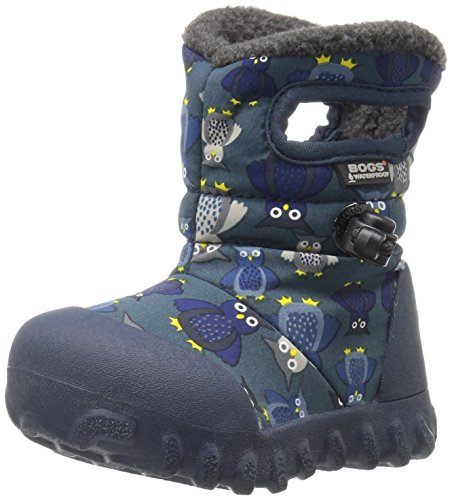 Bogs Boys Puff OWL Navy Insulated Wellies Boot