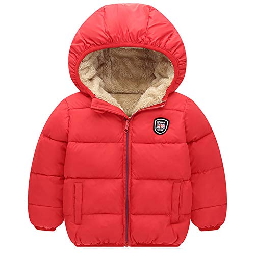 Miyanuby Toddler Hooded Warm Winter Coat - 2-7 Years