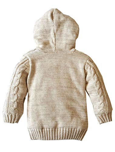 Odziezet Baby Hooded Wool Knit Cardigan Jacket 0-5 Years
