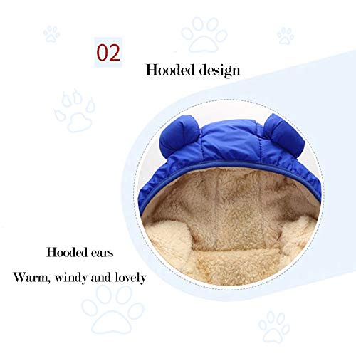 Blue Puffer Jacket with Hood for Infants/Toddlers