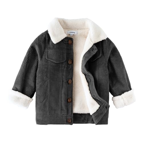 Corduroy Sherpa Jacket for Toddler Boys and Girls