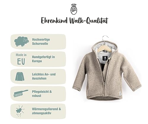 Forest Green Ehrenkind® Natural Wool Baby Walking Jacket