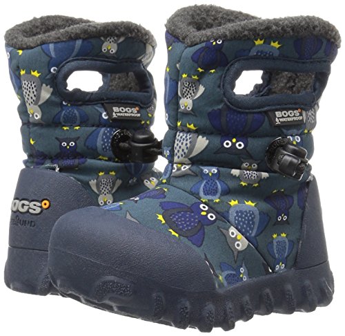Bogs Boys Puff OWL Navy Insulated Wellies Boot