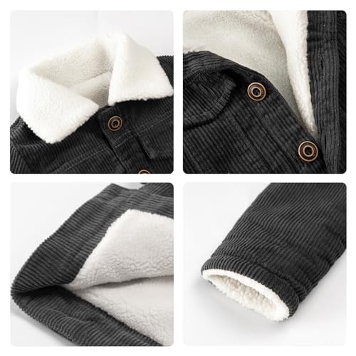 Corduroy Sherpa Jacket for Toddler Boys and Girls