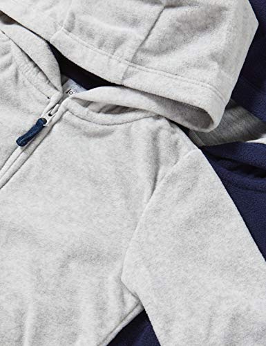 Carter's Boys' 2-Pack Fleece Hoodies, Grey/Navy, 24M
