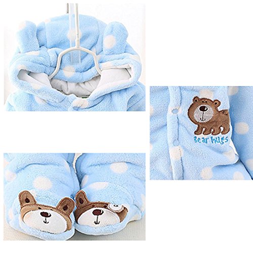 Gaorui Newborn Baby Winter Fleece Onesie Snow Suit