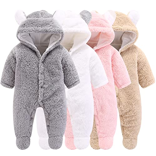 Cartoon bear winter coat for newborn baby (9-12M)