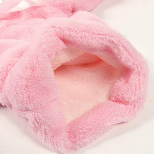 Baby girl hooded cape coat in pink, 18-24M