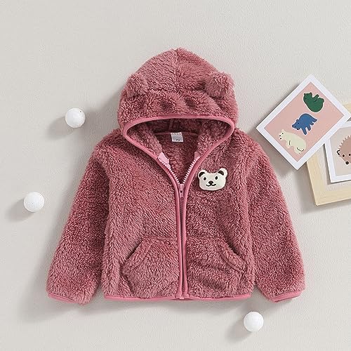 Bear Ears Fleece Hoody for Baby Boys & Girls